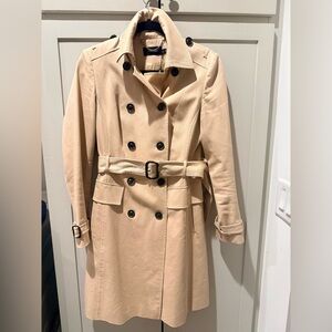 Karen Millen Beige Double-Breasted Trench Coat